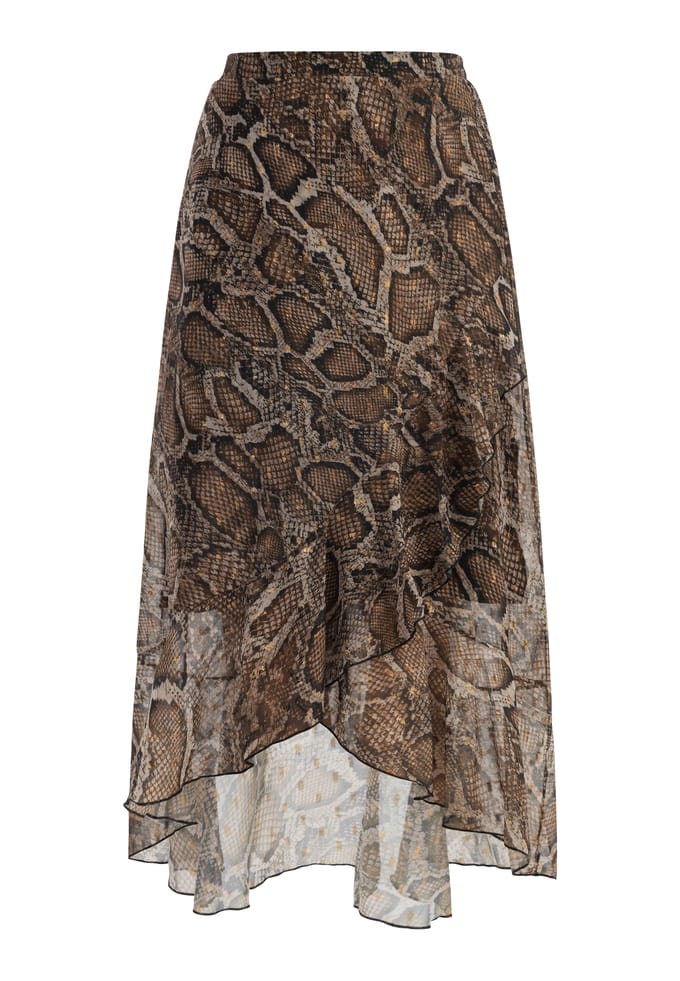 Faina midirok Dames beige slang