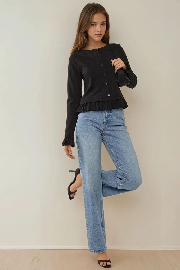 Getailleerde Coltrui Gebreide Cardigan