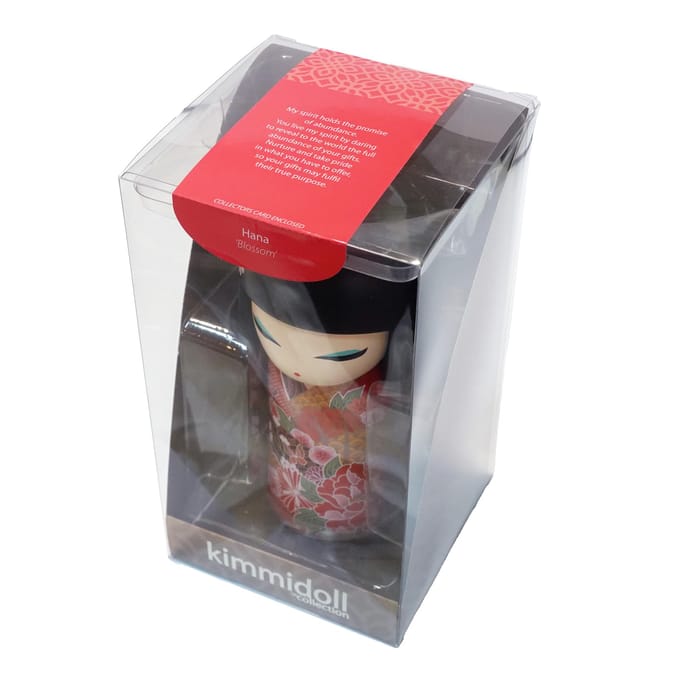 Kimmidoll Poupée Kokeshi HANA EXL Hauteur 15cm KGFLE31 black