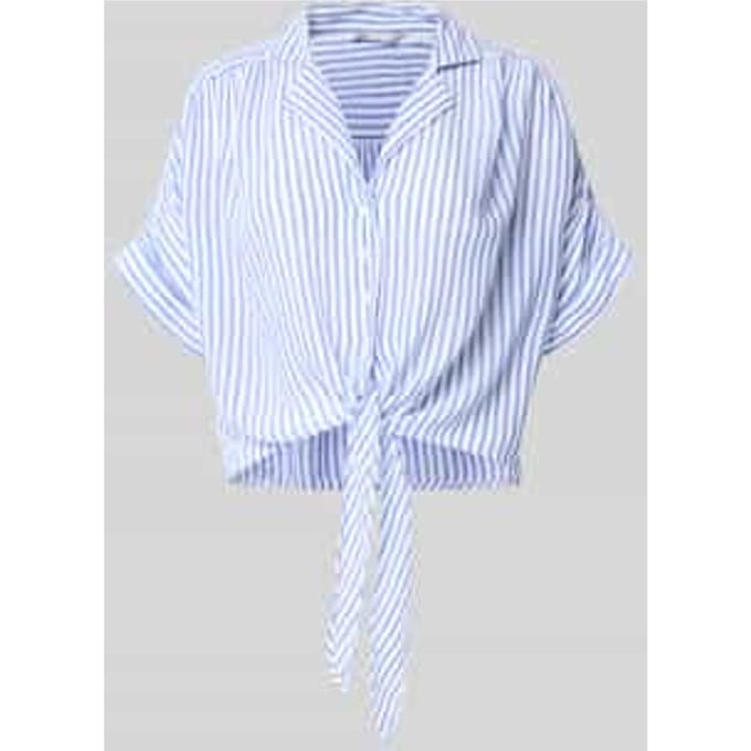 regular fit overhemdblouse van pure viscose model 'PAULA'