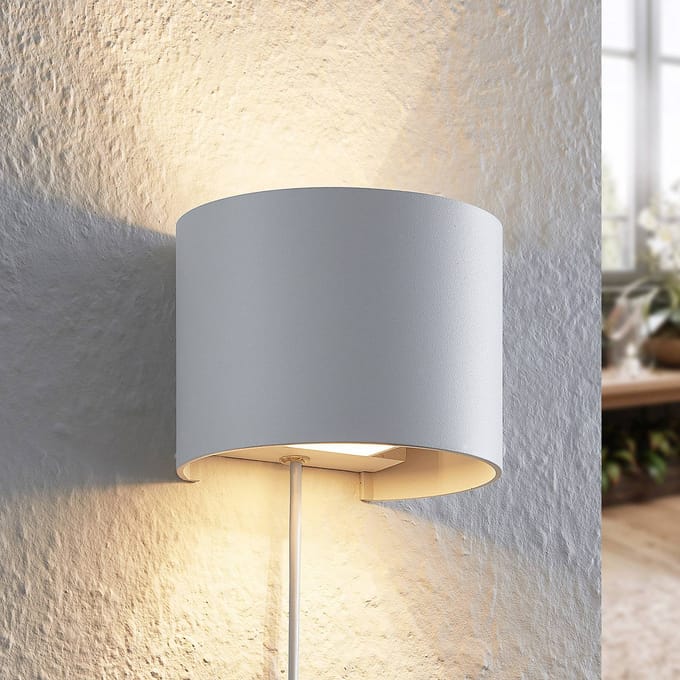 Arcchio - wandlamp - 1licht - Aluminium, staal - H: 9.7 cm - G9 - wit