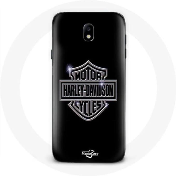 Coque - Harley Davidson - Galaxy J3 2017 - Noir - Logo - Rigide