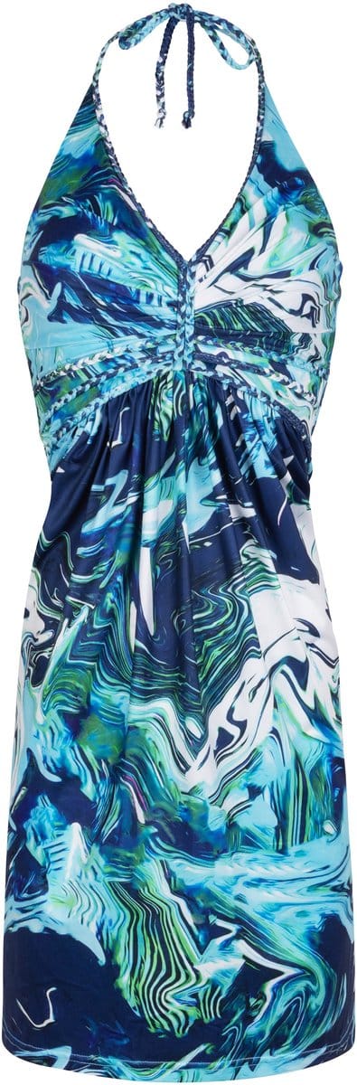 Chic by Lirette - Korte halter jurk Chikitu - Blauw - XL