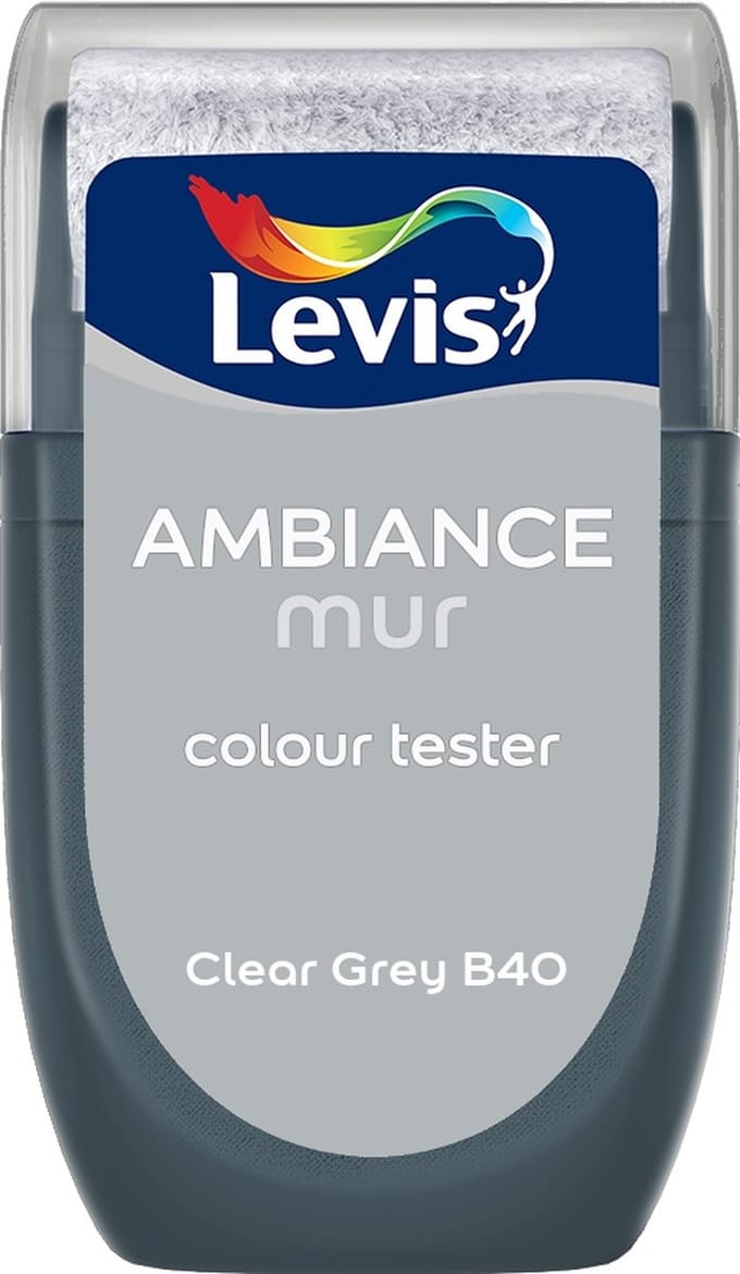 Levis - Muurverf Kleurtester Mat Mix - Clear Grey B40 - Mengverf - 30 Ml