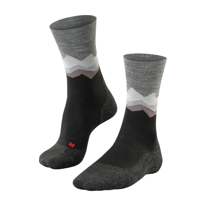 FALKE TK2 anti-blaar dik wol functioneel materiaal wandelsokken heren zwart - maat 42-43
