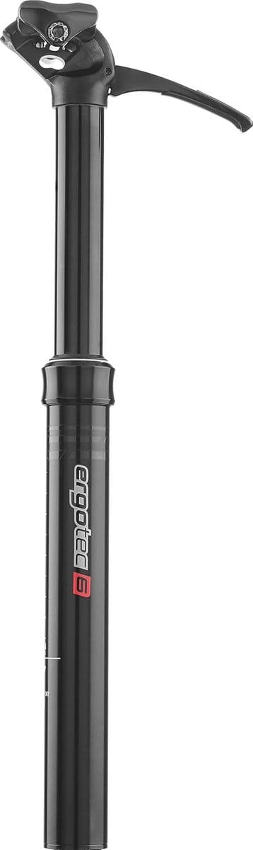Verstelbare Fiets Zadelpen Telescopisch - Zwart/Rood 31.6 x 400 mm