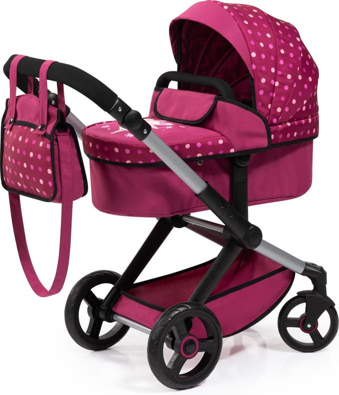 Bayer Design - Xeo combi poppenwagen, bordeaux