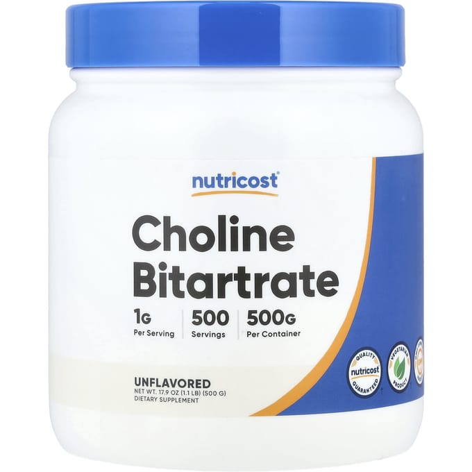 Choline Tartraat, Ongeparfumeerd, 500G (17.9oz)