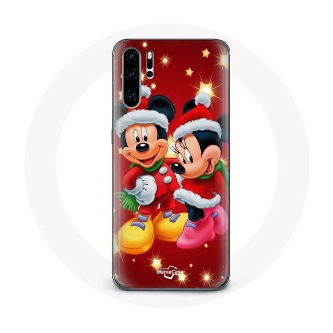 Coque - Maniacase - Huawei P30 - Mickey Mouse - Souple - Noir noir
