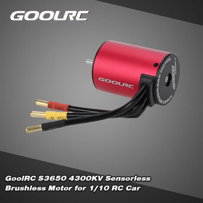 GoolRC S3650 4300KV Sensorloze Borstelloze Motor voor 1/10 RC Auto