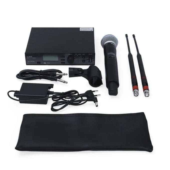 ULXD4 BETA58A Draadloze Microfoon met één kanaal, handheld zangmicrofoon voor podiumoptredens en karaoke-audiosystemen