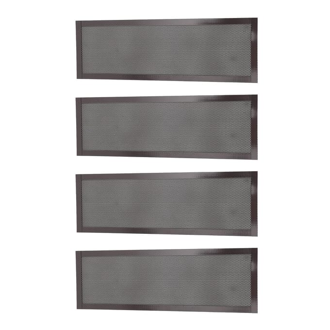 4 STUKS Vloerroosterdeksels PVC Magnetisch Vloerregister Rooster Gaas Filterscherm voor Muur Plafond Vangsten wit