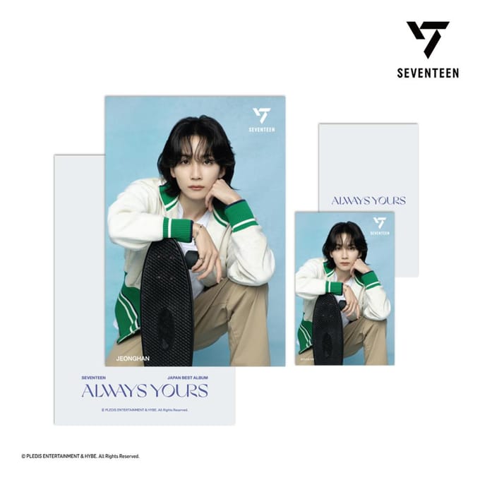 SEVENTEEN 3D Lenticulaire Ansichtkaart + 1 Mini Fotokaart ALWAYS YOURS 2 Ver gray