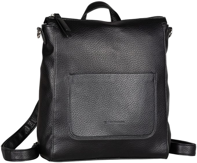TOM TAILOR rugzak schoudertas Raisa Hobo Bag / Backpack Black zwart