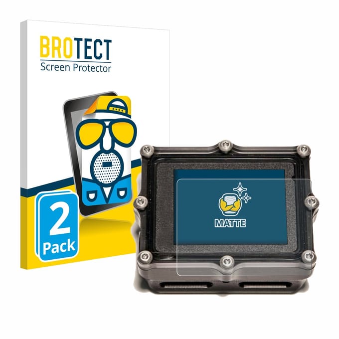 BROTECT - Screenprotector voor Shearwater Petrel 2 dive computer - Folie Beschermfolie matte 2 Stuks