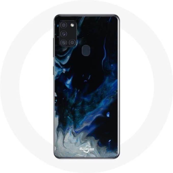 Samsung Galaxy A21S Hoesje Achtergrond Blauw