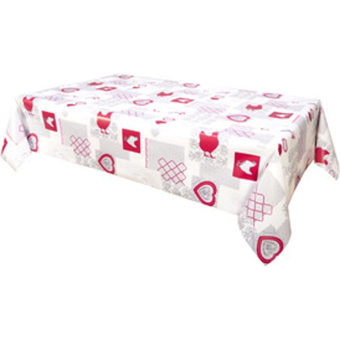 Tafelkleed Habitable AUDREY - ROUGE - 140X200 CM