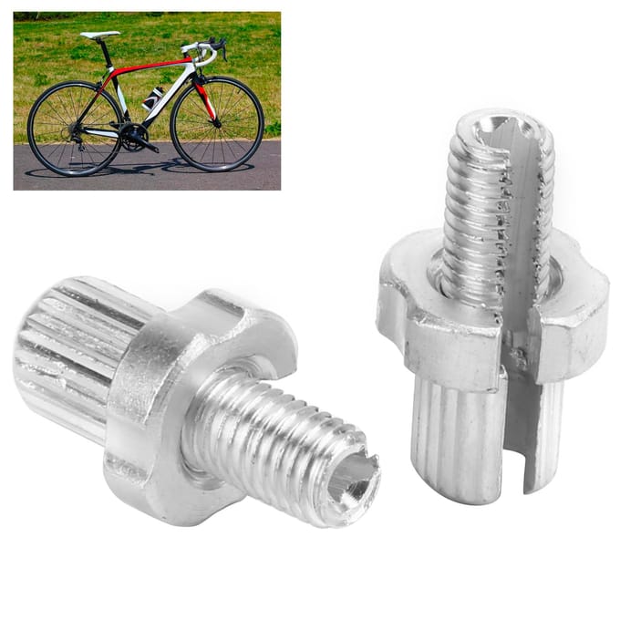2 stks M7 Fiets Remhendel Richter Schroeven Sluiting Zilver Aluminium voor Road Mountainbikes gray