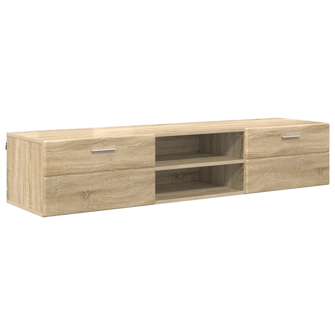 vidaXL - Houten - Kast - 150 - x - 39 - x - 30 - cm - Sonoma - Eik - Bewerkt - hout