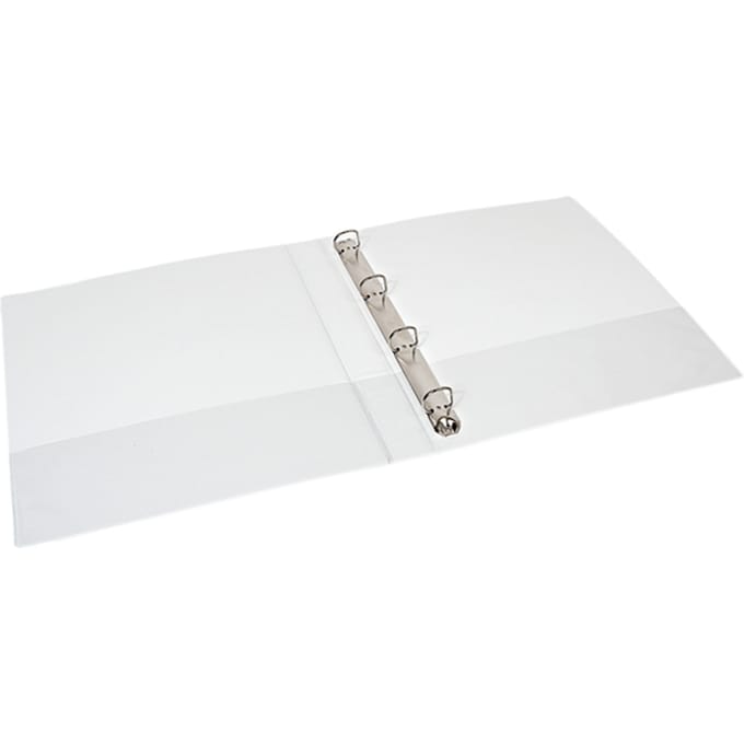 Presentatieringband Quantore A4 Maxi 4-rings D-mech 20mm wit