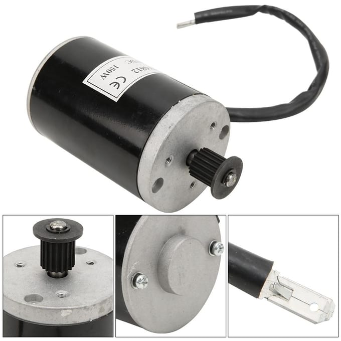 MY6812 150W 24V DC Borstel Elektromotor Kettingwiel Synchroonwielen