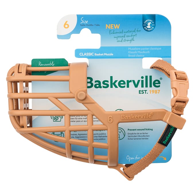 Baskerville Classic Basket Muzzle Lichtbruin - Hondenopvoeding - Nr. 6