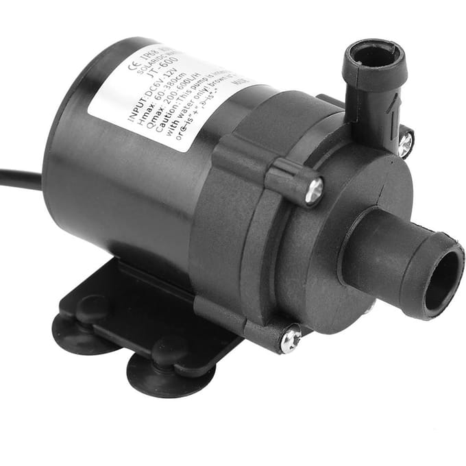 Mini DC Borstelloze Waterpomp voor Kleine Visvijver 12V 40 graden Celsius ~100 graden Celsius