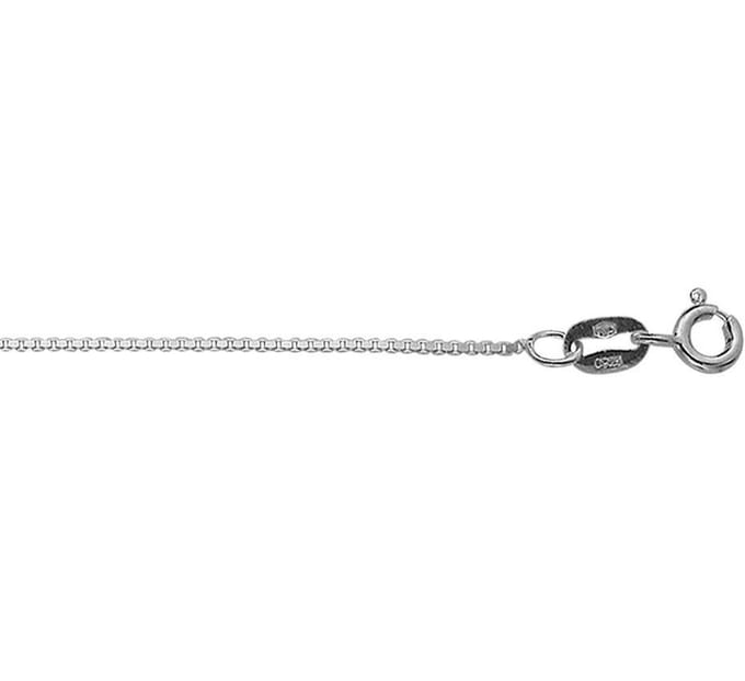 YO&NO - Ketting - Witgoud - Venetiaans  - 0,8 mm - 41 - 43 - 45 cm - 585 goud