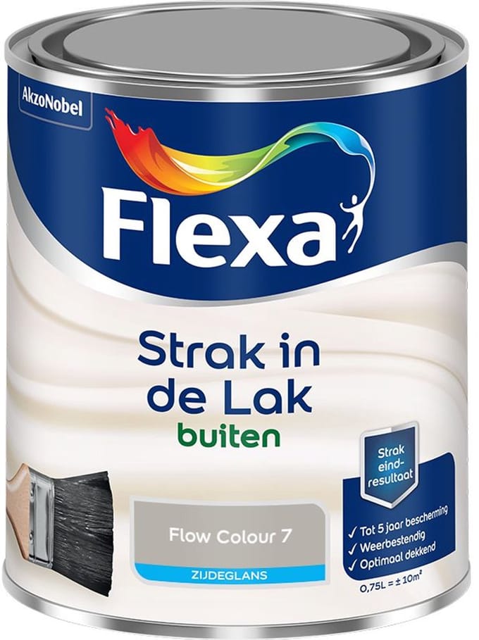 Flexa - Strak In De Lak Buitenlak Zijdeglans - Flow Colour 7 - Mengverf - 750 Ml