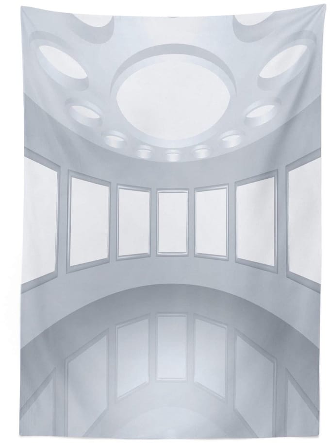 ABAKUHAUS Tafelkleed – 140x200 cm – Satinmix – Kokosnoot Wit