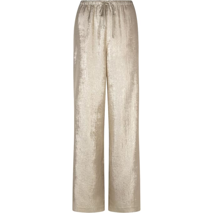 Dante 6 Ido Metallic Effect Pants Pantalons Beige 261342