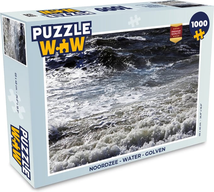 Puzzel Noordzee - Water - Golven - Legpuzzel - Puzzel 1000 stukjes volwassenen