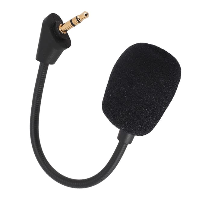 Microphone de jeu de remplacement avec prise jack 3,5 mm et microphone amovible antibruit pour Kingston