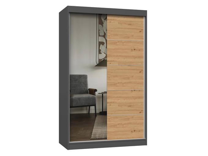 Kledingkast Iga 120 A/C ANTRACIET ARTISAN