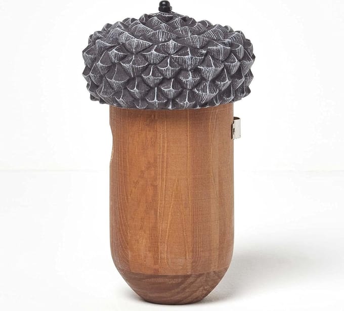 Homescapes echt houten vogelhuisje eikel