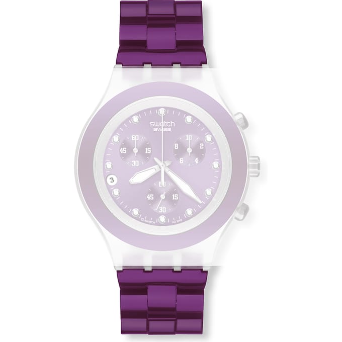 Swatch Mixed Materials - Diaphane - SVA/SVB/SVC/SVD ASVCK4048AG SVCK4048AG Full-Blooded Blueberry Horlogeband
