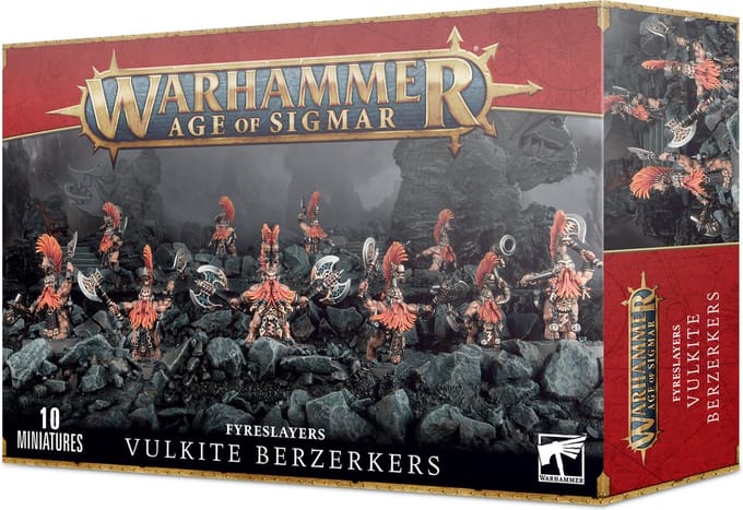 Age of Sigmar Duardin Fyreslayers: Vulkite Berzerkers