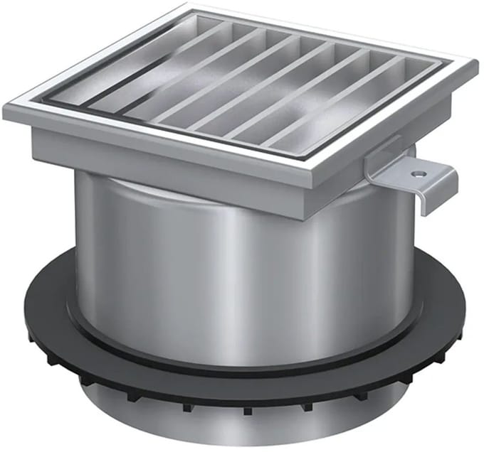 ACO Opzetstuk 200x200/ M125/ V2A/met Roest, 5084.94.00