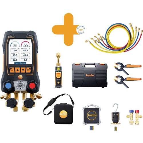 testo 558s - set M Professionele warmtepompset Druk, Vacuüm, Temperatuur