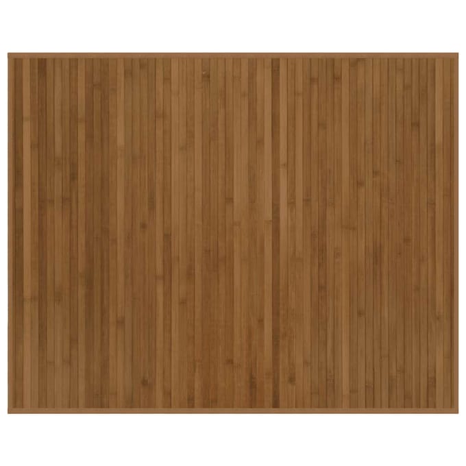 vidaXL - Vloerkleed - rechthoekig - 80x100 - cm - bamboe - bruin