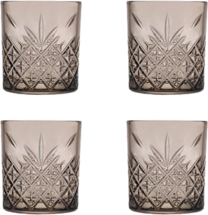 Pasabahce Waterglas Timeless 35.5 cl Taupe Taupe 4 stuks