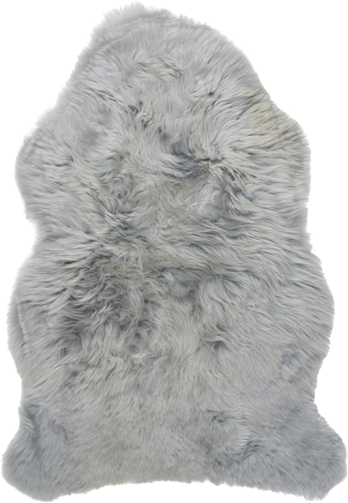 schapenvacht nieuw zeeland licht grijs 80cm