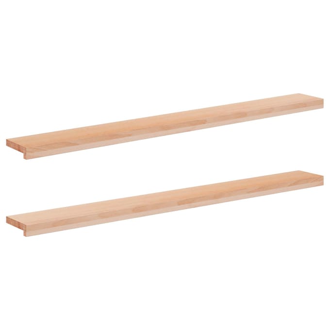 vidaXL - Raamprofielen - 2 - st - Naturel - 160 - x - 15 - x - 2 - cm - Massief - beukenhout