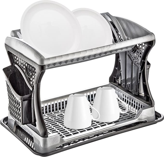 Michelino Afdruiprek - 2 laags - 46 x 30 x 13 cm - Grijs