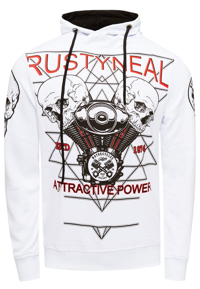 Sweatshirt met rockerprint