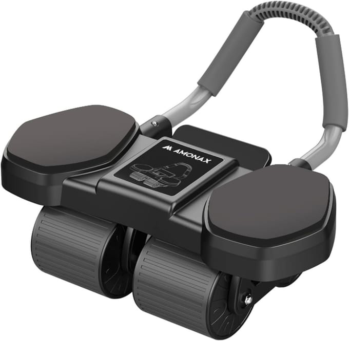 Buiktrainer voor Effectieve Buikspiertraining - Vierwielige Ab Roller met Elleboogsteun
