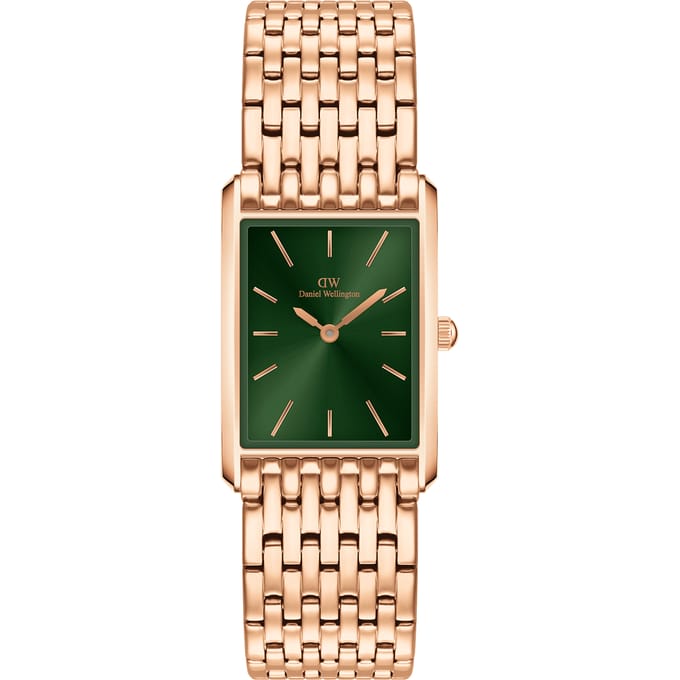 Daniel Wellington DW Watch Bound 9-Link Emerald Sunray 22x32 Rose Gold