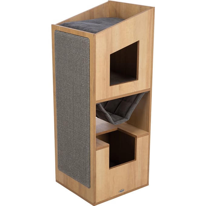 Trixie Citystyle - Cat Tower - Bruin/Grijs - Krabpaal - 105 cm