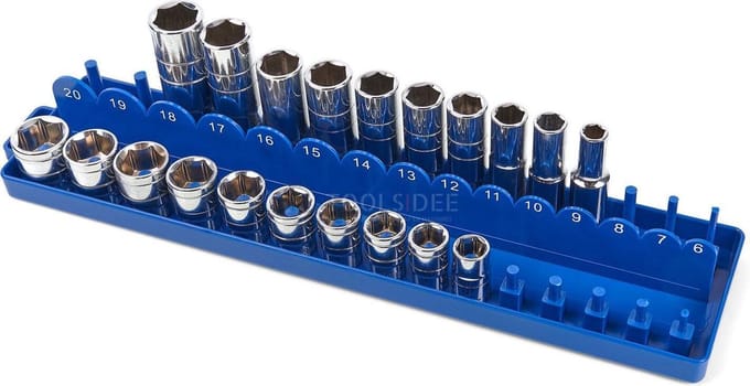 HBM 3/8 Opbergrek voor Korte en Lange Doppen, Dopsleutels