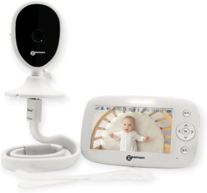 Babyfoon met Kleurenscherm, Twee-weg Communicatie, Geluids- en Bewegingssensor